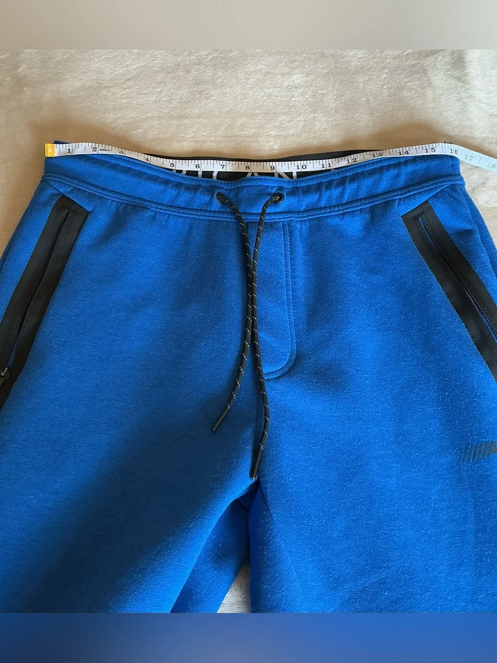 American Eagle Outfitters activewear bright blue & black trim sweat pants Size M